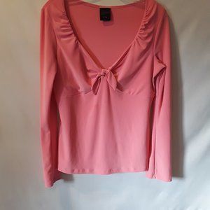 j.t.b soft pink neckneck blouse 4/16$